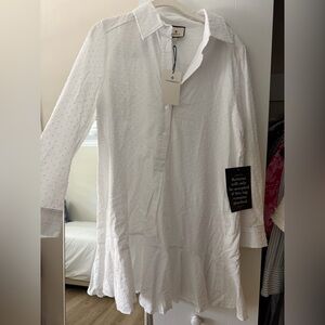 Tuckernuck Poplin Callahan Shirt Dress Dotted NWT